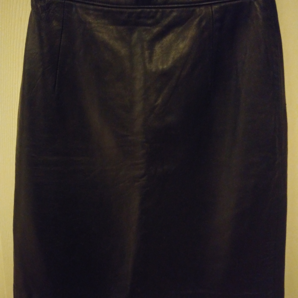 Ann Taylor Leather Skirt Lined Size 10 Petite.